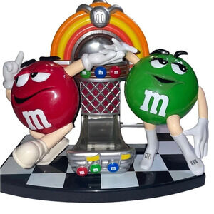 Original M&M's Vintage Rock and Roll Jukebox Music Dance Candy Dispenser